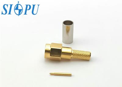 China SMA Straight Male RF Coaxial Connector For RG142/U Cable And 5 # Wire Connection for sale