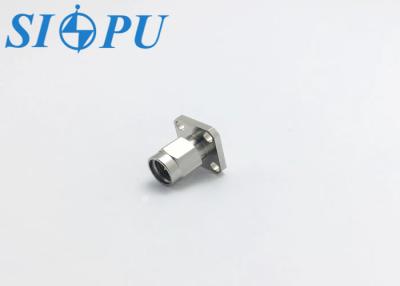 China SMA Male Microstrip RF Coaxial Connector Flange Mounted Stainless Steel Material for sale