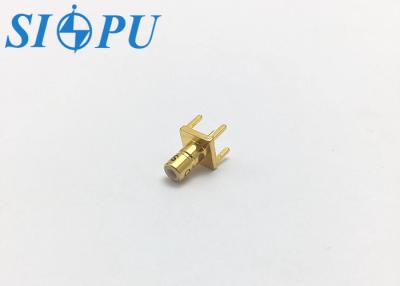 China SSMB Male Straight RF Coaxial Connector PCB Soldering for sale