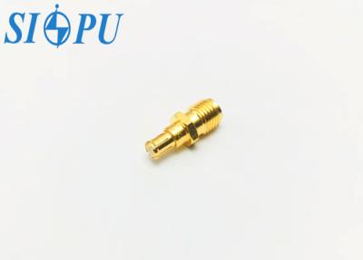 China SMA Head Female MCX Male Brass RF Adapter Coaxial Gold Plated SMA(K)-MCX(J) for sale