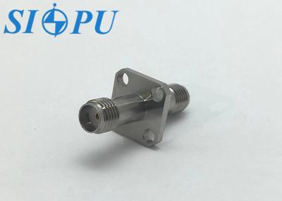 China Double Headed SMA Female Adapter Straight Through Flange Installation for sale