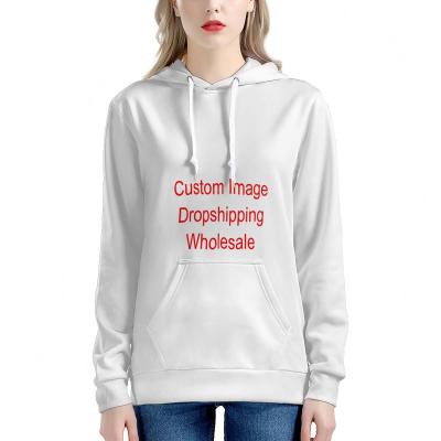 China Custom Anti-Shrink Sweatshirt Oversized Hoodie With Pocket Tops Long Sleeve 3D Print Full Pullover Hooded Customized Women's Hoodie for sale