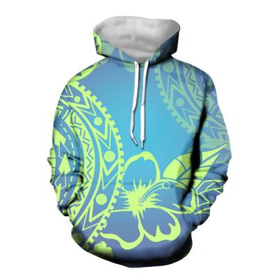 China Custom Anti-Wrinkle Women Hoodies Hibiscus Polynesia Pattern Copy Customized Women's Hoodies 2021 Wholesale Oversized Hoodie Women for sale