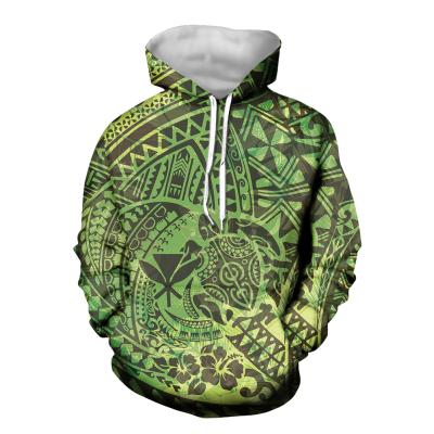 China Colorful Polynesian Theme Hawaii Plumeria Fall Sweaters Women Plus Size Hoodies Loose Plus Size Long Sleeve Retro Hoodies Custom Made for sale