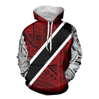 China Plus Size Print Polynesian Samoan Tribal Country Flag Plus Size Hoodie Long Sleeve Wholesale Fall Fashion Sweater Hoodie Tops for sale