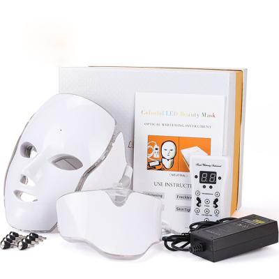 China Dye Removal Wholesale Face Beauty Equipment Photon Led Mask Facial Massager Therapy 7 Color Skin Care Led Facial Masks for sale