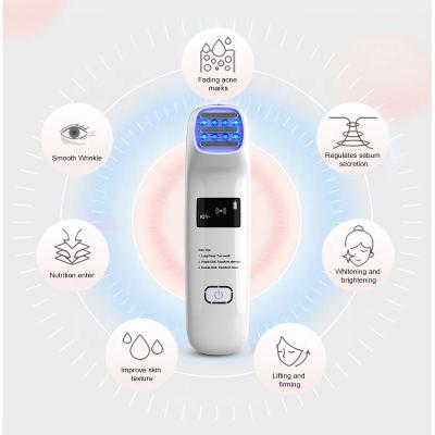 China Wrinkle Remover Radio Frequency Facial LED Photon Skin Care Device Portable Facial Lifting Tighten Wrinkle Removal Skin Tightening RF Machine for sale