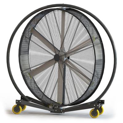 China Large Warehouse 5ft Air Volume Pmsm Portable Brushless DC Motor Industrial Mobile Hvls Fan With Wheels for sale