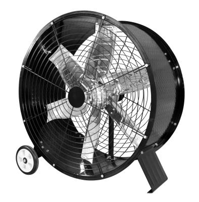 China Warehouse 44 Inch Exhaust Fan Metal Blade Pedestal Aluminum Alloy Mobile Cooling Axial Fan for sale