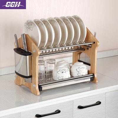 China Sustainable Dish Drying Rack Stainless Steel Drainers Rack Shelf Buffet Storage Tray Basket for sale