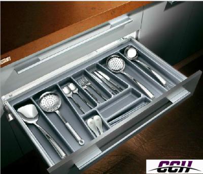 China Plastic Drawer Sideboard Storage Trays Plastic Cutlery Trays With Dividers Compartments for sale