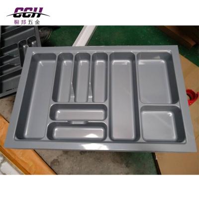 China Sustainable Plastic Adjustable Cutlery Tray In Kitchen Utensils Storage Drawer Tray for sale