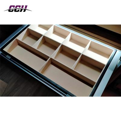 China Workable Wardrobe Drawer Divider Jewelry Box Tray Pull Out Clothes Storage Basket Organizer Leather Boxes for sale