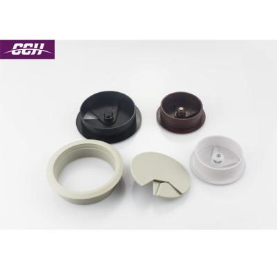 China Modern Plastic Office Desktop Cable Grommets PVC Hole Cover Cable Organizer Electrical Wire Around Wire Box for sale