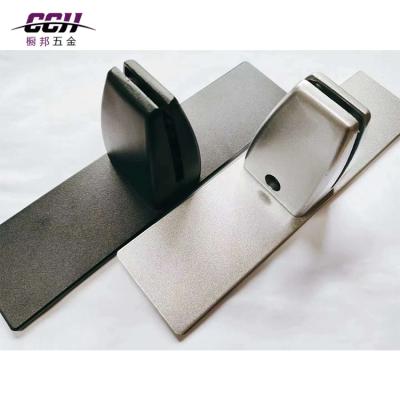 China Modern Aluminum Glass Clamps Screen Support Holding Clips Bracing For Clamping For Desk for sale