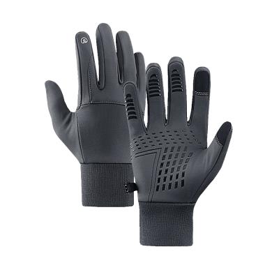 China High Quality Cropped Cycling Gloves Sports Waterproof Cycling Gloves With Touch Screen Fingers Design Waterproof Fabric Anti-skid Silicone for sale