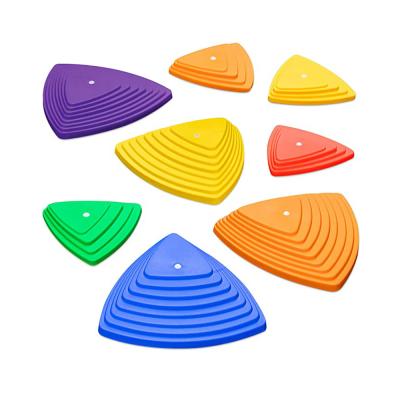 China Kids Anti-Slip Stepping Stones Balance Training Material Rubber MatWith Non-Slip Edging for sale