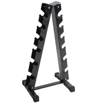 China Commercial popular 6 row dumbbell rack steel rack for 6 pairs dumbbell rack for sale