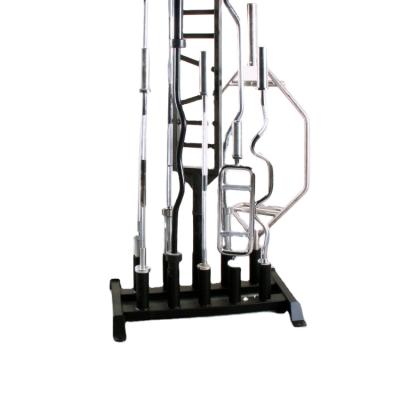 China Eco - Friendly / Portable 10 Hole Barbell Bar Rack Olypic Barbell Bar Storage Rack for sale