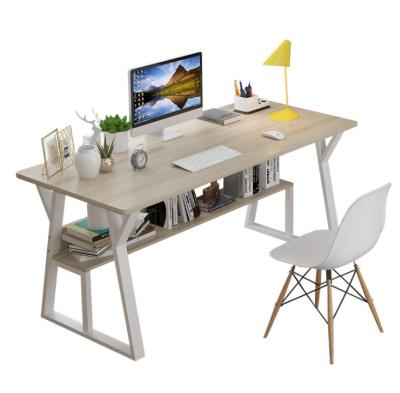 China Small (height) adjustable single bedroom single desk home office student desk table one shelf office computer desk computer table for sale