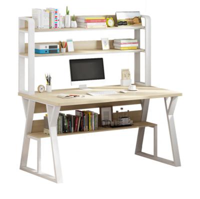 China Small (height) adjustable single bedroom single desk home office student desk table one shelf office computer desk computer table for sale