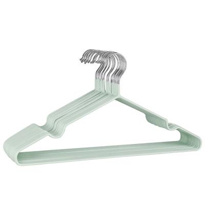 China Eco-friendly Material 16inch Shirt Hanger Plastic Hangers For Clothes Drying Rack for sale