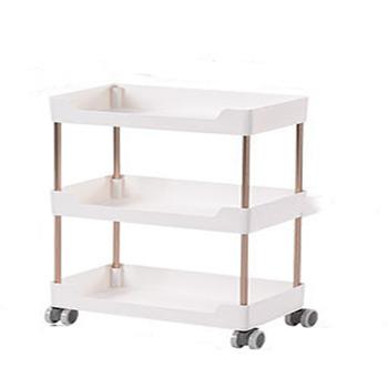 China 3/4 Tiers Metal Roll Up Basket Shelf Kitchen Cart Removable Removable Storage Rack for sale