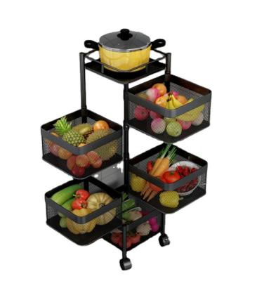 China Flexible adjust width factory direct sales kitchen storage racks metal solid storage rack steel structurerotating kitchen for sale