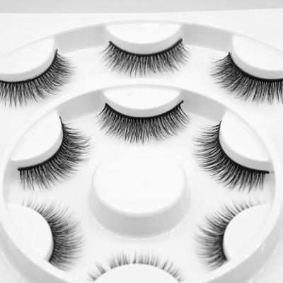 China 25-30 Times Mink Cryelty Free Wholsale Lashes Half Fan Easy Mink Lash Lower Lash 4d Volume for sale