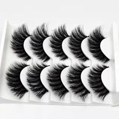 China Long natural custom logo and boxes lashes5d bulk mink eyelashes eyelash box wholesale box packaging for sale