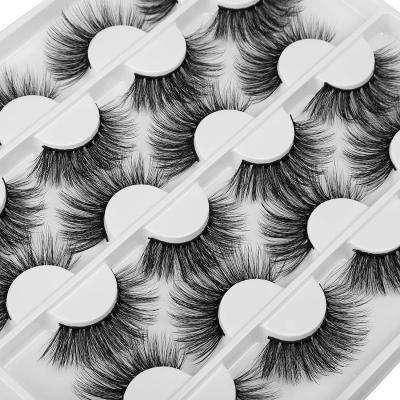 China Whosale long natural porcelain 5 pairs 16 pairs women remover false eyelashes sellers with logo 20 mm 25mm 27mm 5d mink lashes fluffy for sale