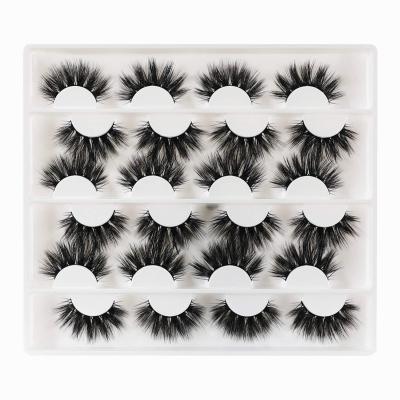 China 25-30 times 2021 10 pairs mink eyelash russian seller set 3d hair 20mm fluffly beautiful lashes book high quality 25 mink eyelashes for sale