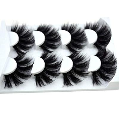 China 25-30 times natural 3d eyelashes quingdao eyelash wholesale 5 seller packaging volumes set 25mm mink eyelash wholesale for sale