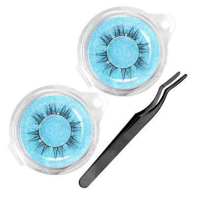 China Wholesale 25-30 mink eyelashes short 3d 4d 5d 25mm Los Angeles band cruelty private label premade periods fan free clear false eyelashes for sale