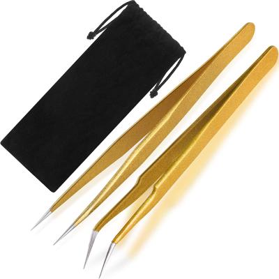 China Hot sale makeup eye logo mink eyelash private label volume lash tweezers for sale