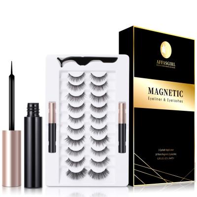 China Electronic Components Eyeliner Natural Soft Magnetic Eyelashes for sale