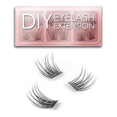 China Factory Made Premium Glossy Easy Fan Eyelash 25mm Natural Soft Mink 0.03 Lick Extensions for sale