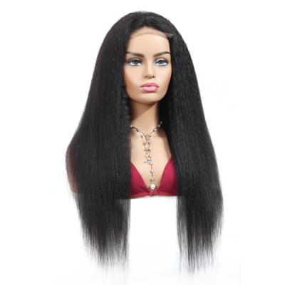 China Yaki Full Customize Swiss Lace Front Closure Wig Malaysian Curly Hair Wig Box/Front Closure Wig Vendor Cheap Yaki Bag Lace Wig for sale