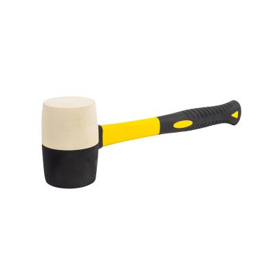 China 45#/55# China High Precision And Cheap Price Professional Rubber Mallet Hammer With Firbregalss Handle for sale