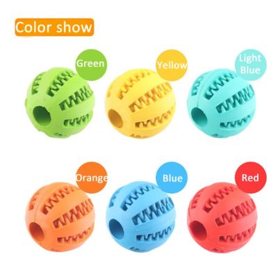 China Stocked Rubber Pet Toys Sink Ball Molars Bite Ball Mint Flavor for sale