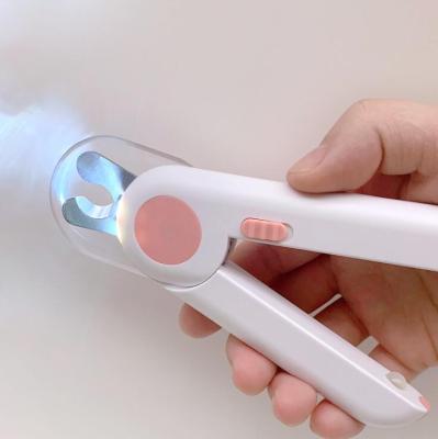 China Viable Safety LED Nail Clippers Pet Nail Clippers Large Bright Safety Luminous Sharpener Anti-Blood Manicure Grooming Care Tool For Dogs Cats for sale