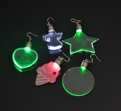 China Party Light Up Christmas Color Changing Earring Led For Party Concert Festival for sale