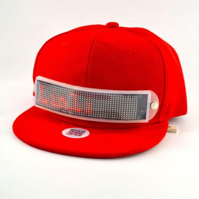 China Fashionable app controlled led display cap, customized led message cap, led message flashing cap for sale