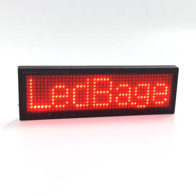 China Programmable 3D SMD LED Scrolling Badge, Promotional Rechargeable LED Business Card Display, LED Name Tag for sale