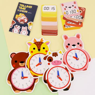 China SSG-811 Geometric Wooden High Quality Wooden Clock Finger Reading Pendulum Child Age Shape Best-Selling Preschool Cognitive Toys for sale