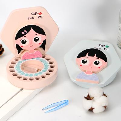 China China Deciduous Wooden Tooth Box Baby Lost Tooth Collection Box Used For Memorial Lanugo Preservation Box Tooth Collection for sale