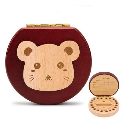 China China factory direct sales wooden toothbox souvenir for kids storage box baby crafts for sale