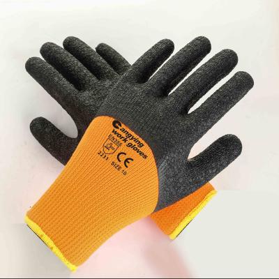 China Half Coated Warm Industrial Hand Gloves Winter Safety Gloves Thermal Construction Work Gloves for sale