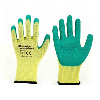 China Manufacturer Hot Sale General Handling Durable Latex Coated Heavy Duty Construction Work Gloves Gloves for sale