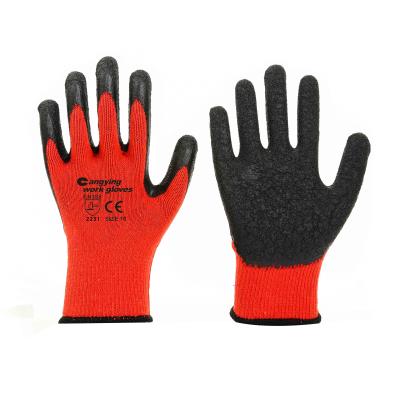 China Factory Supply General Construction Handling Builders Work Gloves Latex Coated Gloves Hand Protection Safety Gloves for sale